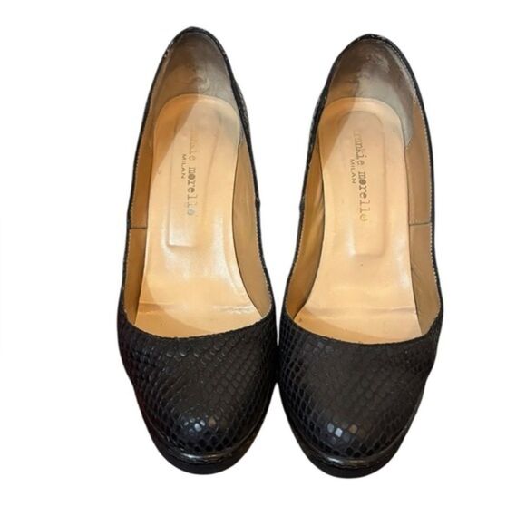 Frankie Morello heels 38 black - Picture 1 of 7